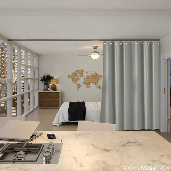 Partition Curtain Ideas to Divide a Room With Curtains-RoomDividersNow