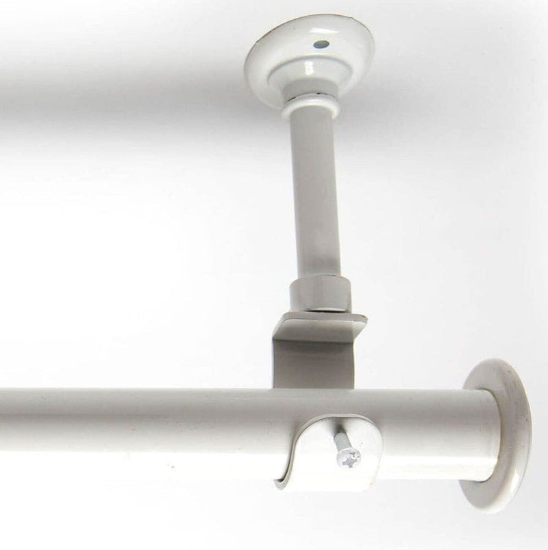 108in-168in Hanging Curtain Rod With Brackets-Room Dividers Now-RoomDividersNow