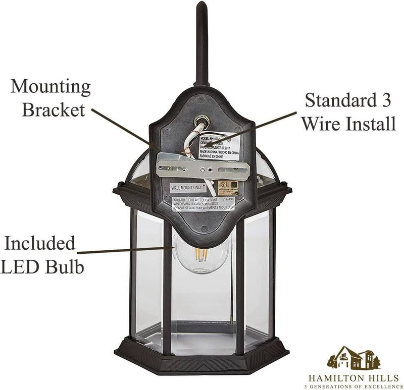 Classical Outdoor Wall Mount Sconce-Hamilton Hills-RoomDividersNow