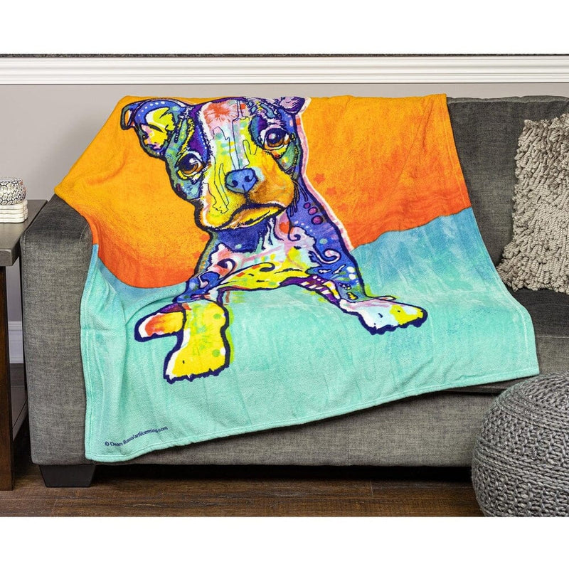On My Own Puppy Super Soft Plush Fleece Throw Blanket by Dean Russo-Dawhud Direct-RoomDividersNow