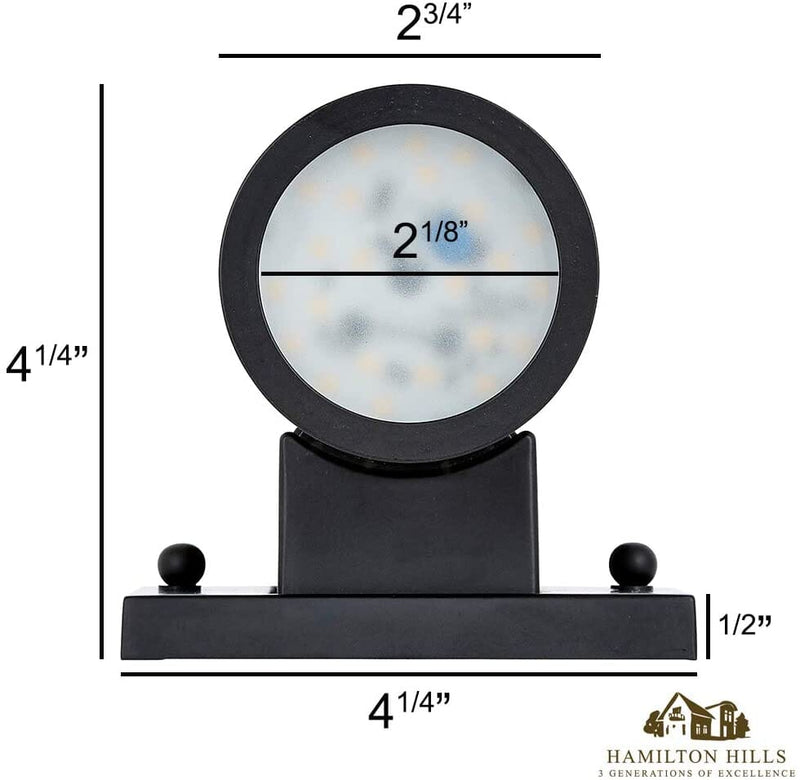 Black Mini Outdoor Cylinder LED Wall Light