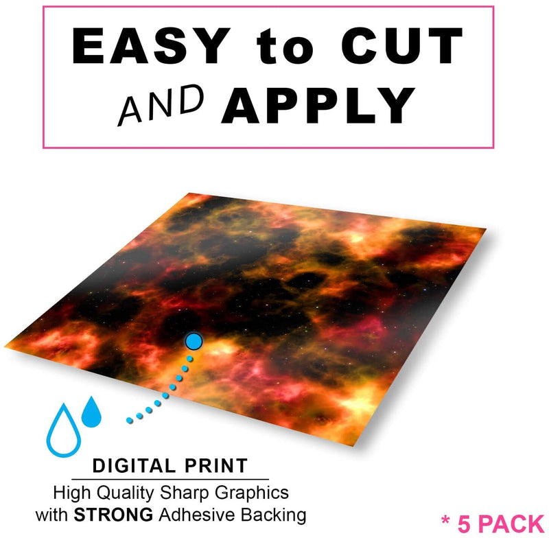 Galaxy Space Patterned Vinyl Sheets