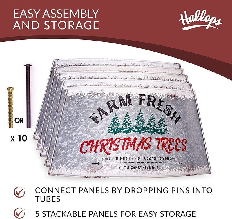 Adjustable Metal Tree Skirt for Christmas Trees