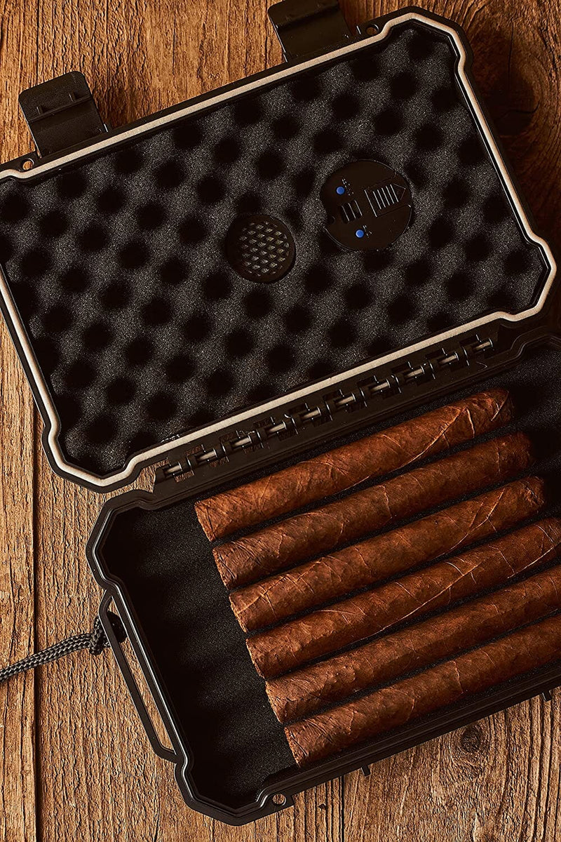 Travel Humidor Case - Holds 5 Wide Cigars