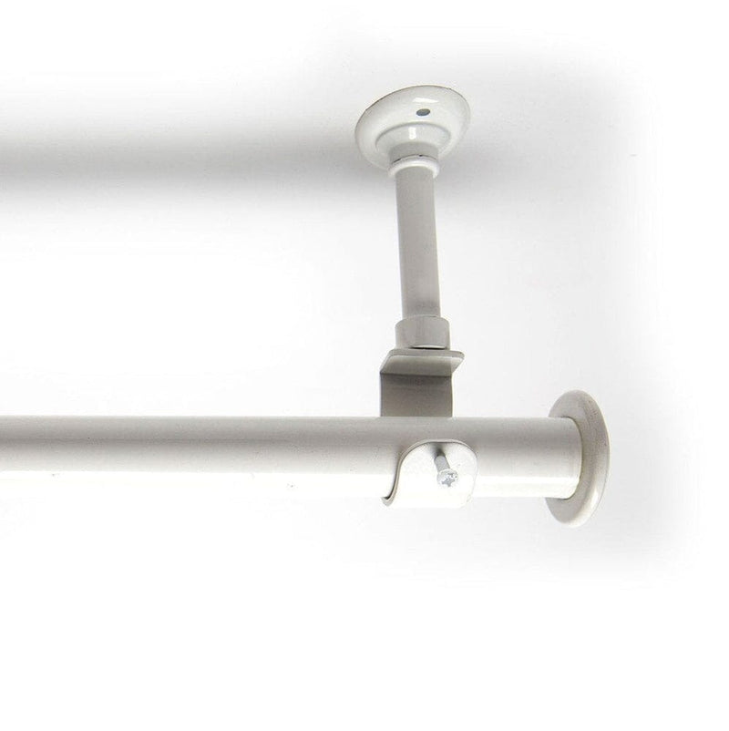 108in-168in Hanging Curtain Rod With Brackets-Room Dividers Now-RoomDividersNow