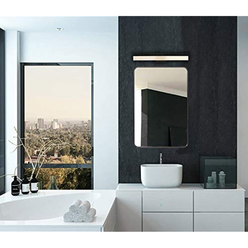 24" Modern LED Vanity Light Black Blade Design-Hamilton Hills-RoomDividersNow