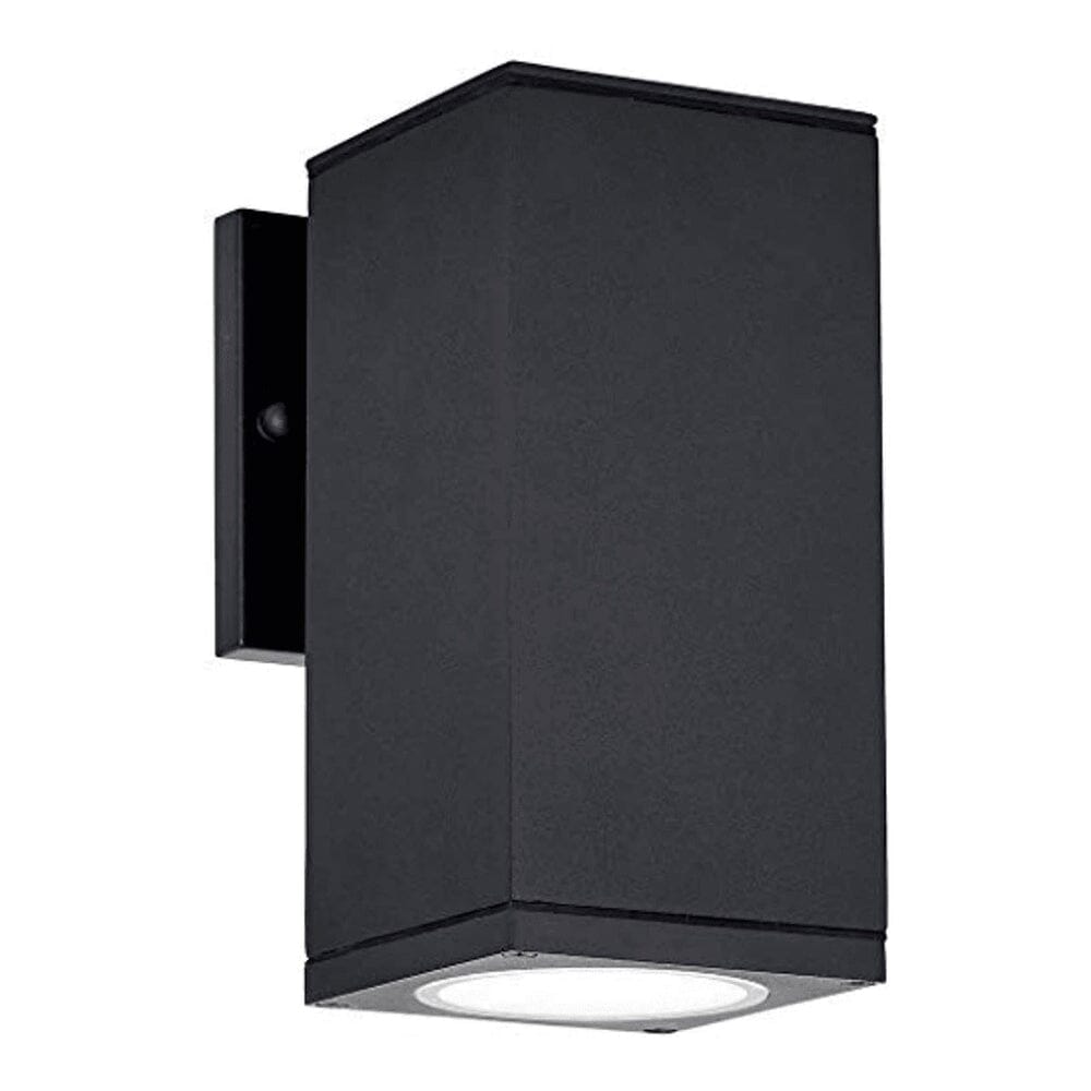 8" Up or Down Outdoor Rectangular Black LED Wall Light Exterior Lighting-Hamilton Hills-RoomDividersNow