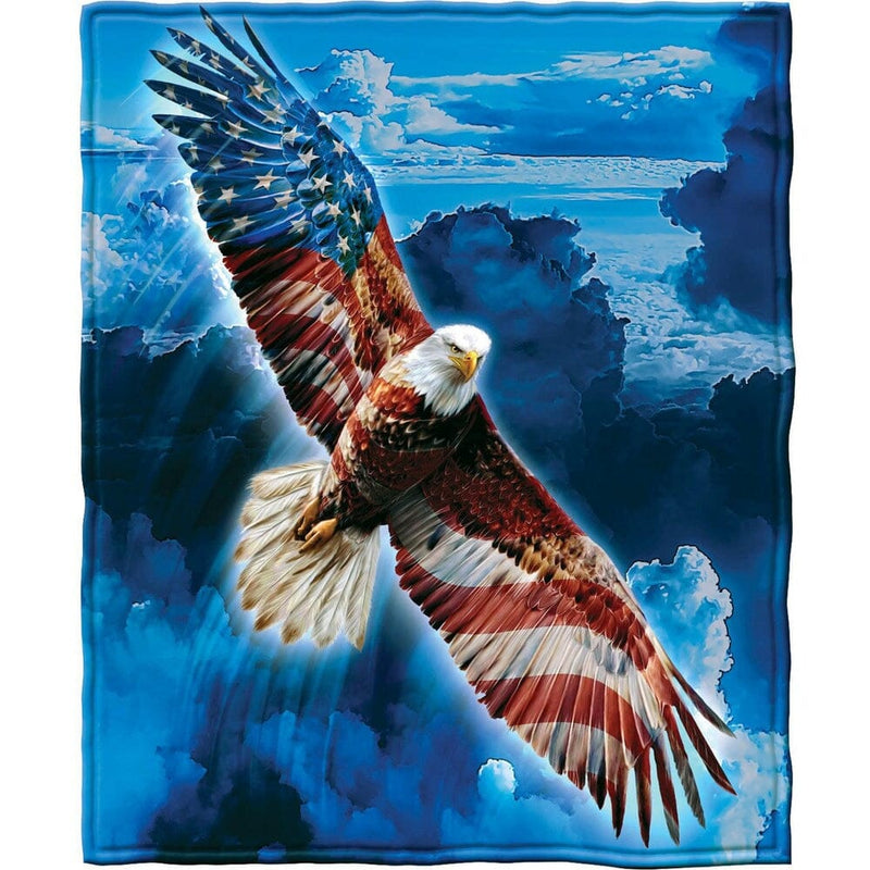 American Eagle Super Soft Plush Fleece Throw Blanket-Dawhud Direct-RoomDividersNow