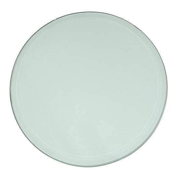 Beveled Glass Table Top (3/8" Thick, 20" Diameter)-Hamilton Hills-RoomDividersNow