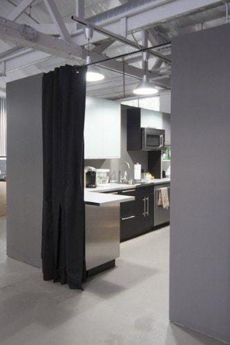 Black Doorway Room Divider Fabric Curtain 6ft Tall X 5ft-Room Dividers Now-RoomDividersNow