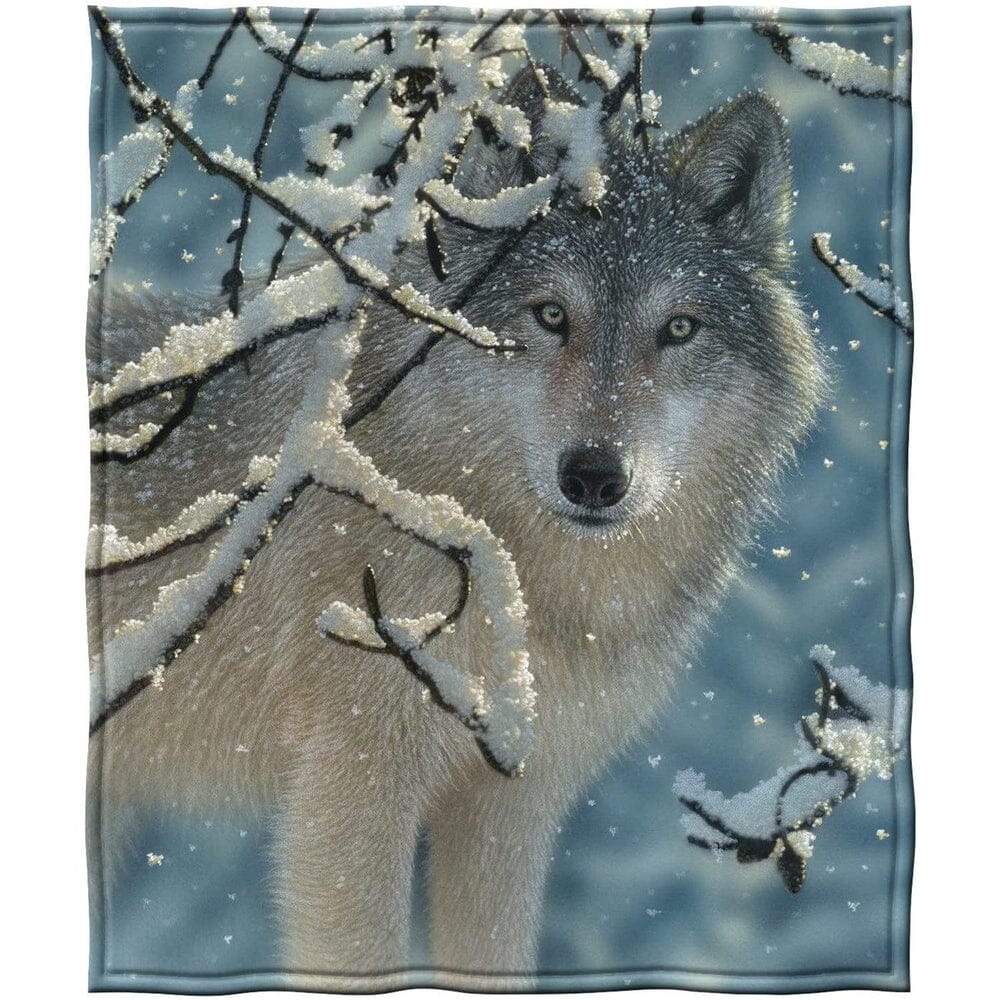 Broken Silence Wolf Super Soft Full/Queen Size Plush Fleece Blanket-Dawhud Direct-RoomDividersNow