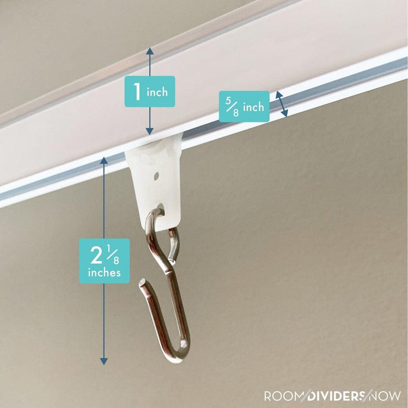 Buy Wall Track Set: Wall Mount Curtain Track-Room Dividers Now-RoomDividersNow