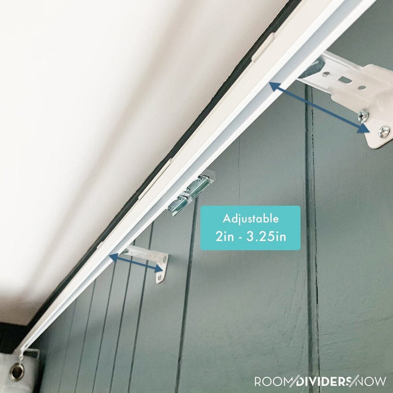 Buy Wall Track Set: Wall Mount Curtain Track-Room Dividers Now-RoomDividersNow