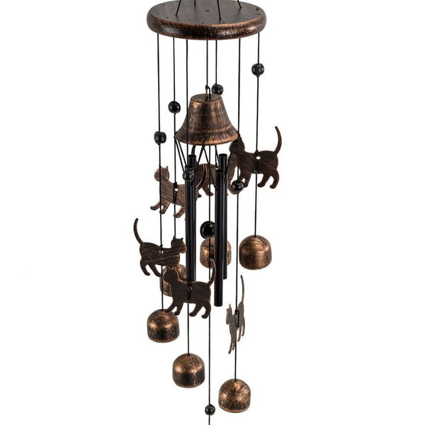 Cats Outdoor Garden Decor Wind Chime-Dawhud Direct-RoomDividersNow