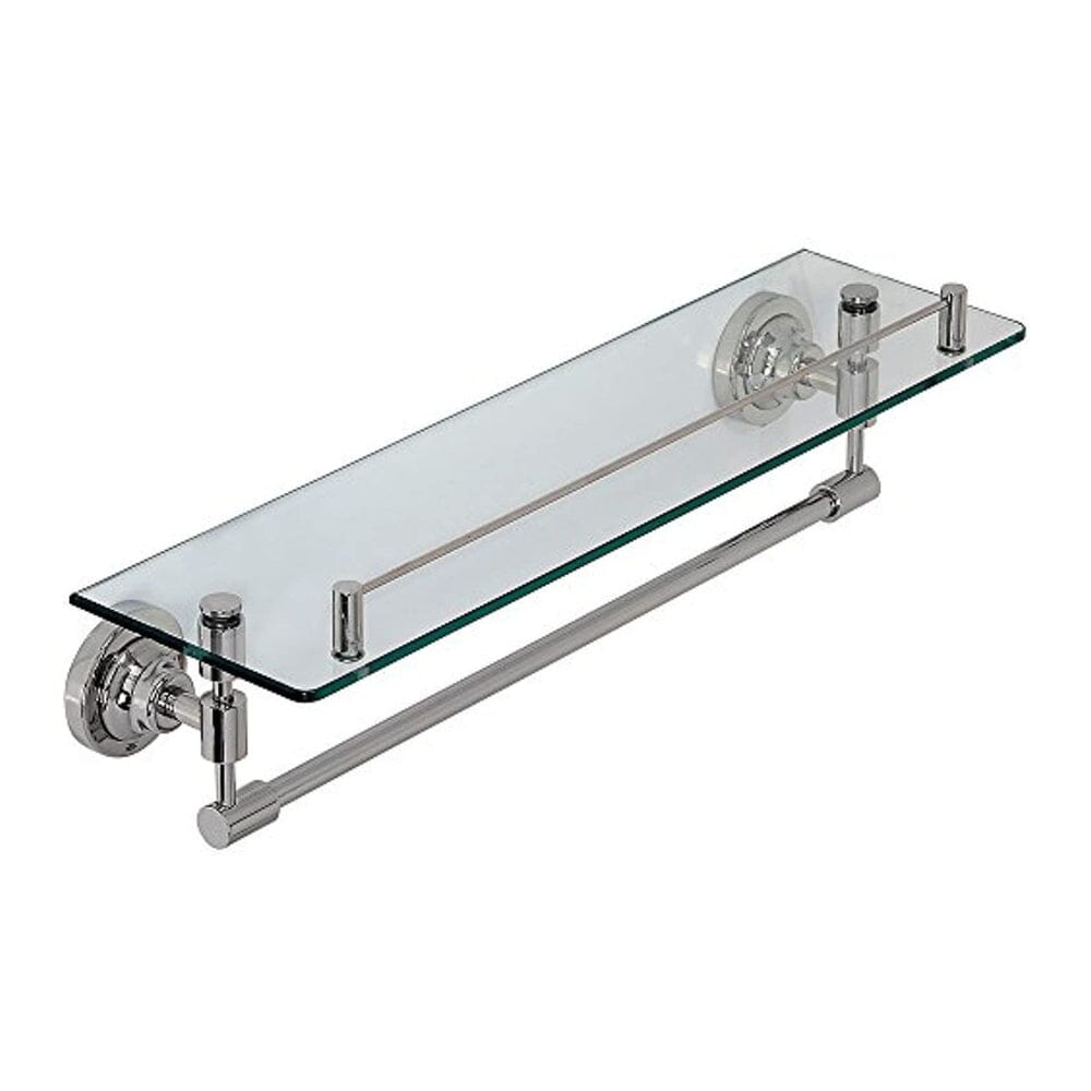 Classical Design Polished Chrome Glass Shelf-Hamilton Hills-RoomDividersNow