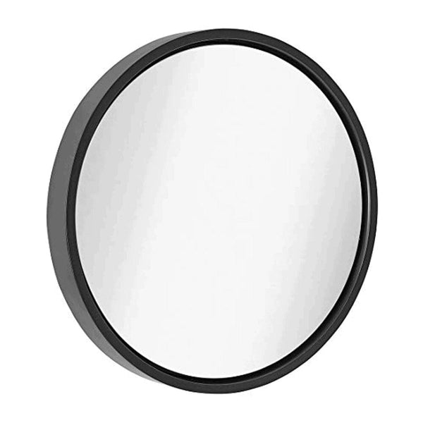 Clean Large Modern 18" Black Circle Frame Wall Mirror-Hamilton Hills-RoomDividersNow