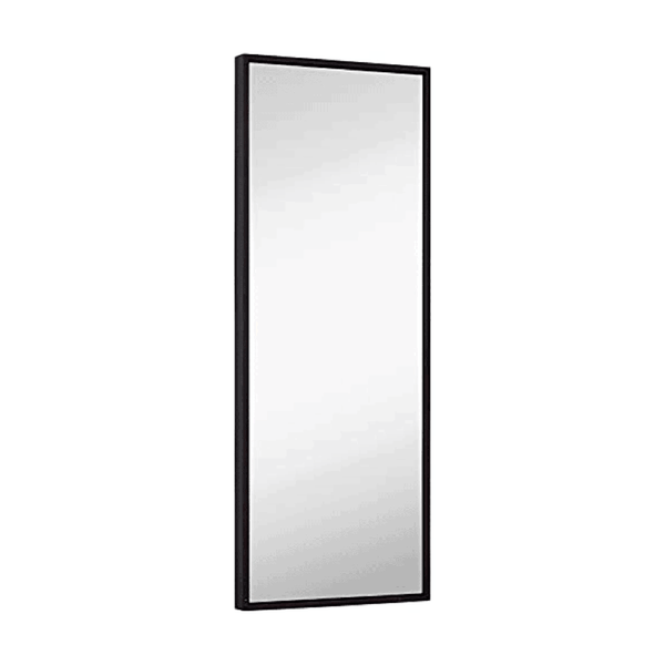 Clean Large Modern Wenge Frame Wall Mirror 18" x 48"-Hamilton Hills-RoomDividersNow