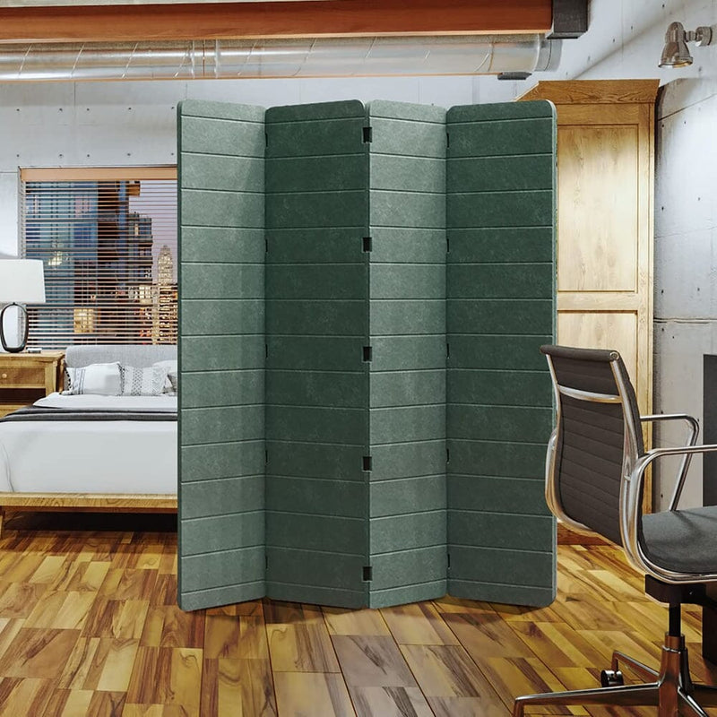 Cloud 9 Privacy Screen - 5 Panel, Black, Flat Finish-Room Dividers Now-RoomDividersNow