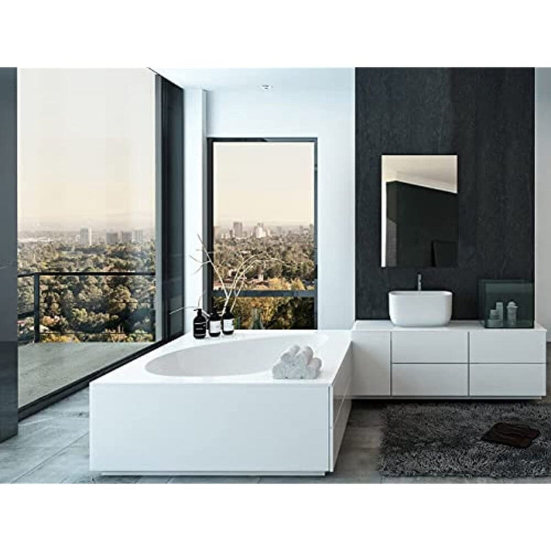Contemporary Lightweight Edgeless Mirror 24"x36"-Hamilton Hills-RoomDividersNow