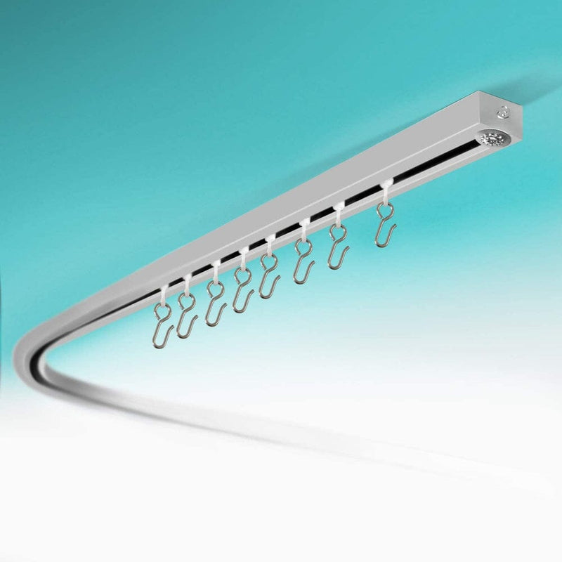 Wall Mount Ceiling Curtain Track, Flexible Curved Ceiling Track for Room  Divider 