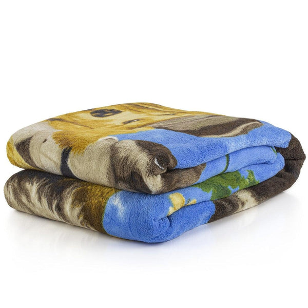Dogs Outdoor Guys Super Soft Plush Fleece Throw Blanket-Dawhud Direct-RoomDividersNow