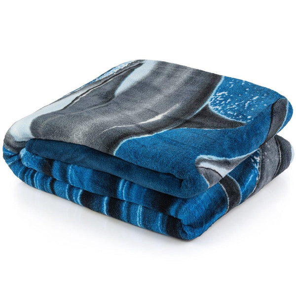 Dolphins Super Soft Plush Fleece Throw Blanket-Dawhud Direct-RoomDividersNow