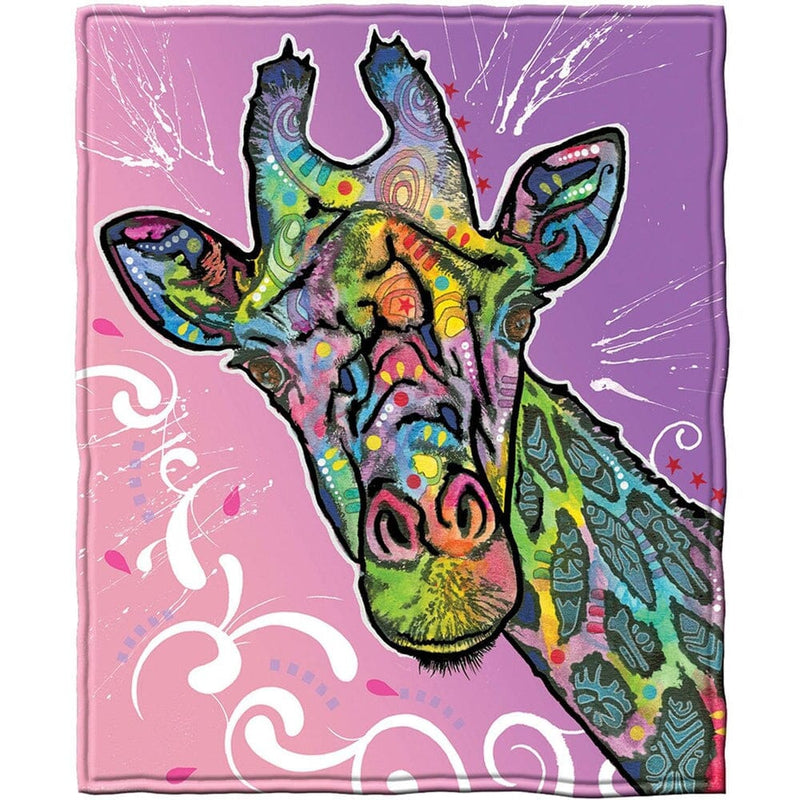 Giraffe Super Soft Full/Queen Size Plush Fleece Blanket by Dean Russo-Dawhud Direct-RoomDividersNow