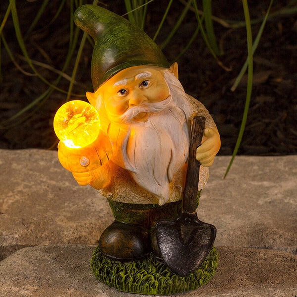 Gnome Slar Powered LED Outdoor Decor Garden Light-Dawhud Direct-RoomDividersNow