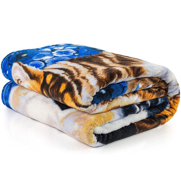 Kitten Collage Super Soft Full/Queen Size Plush Fleece Blanket by Jenny Newland-Dawhud Direct-RoomDividersNow