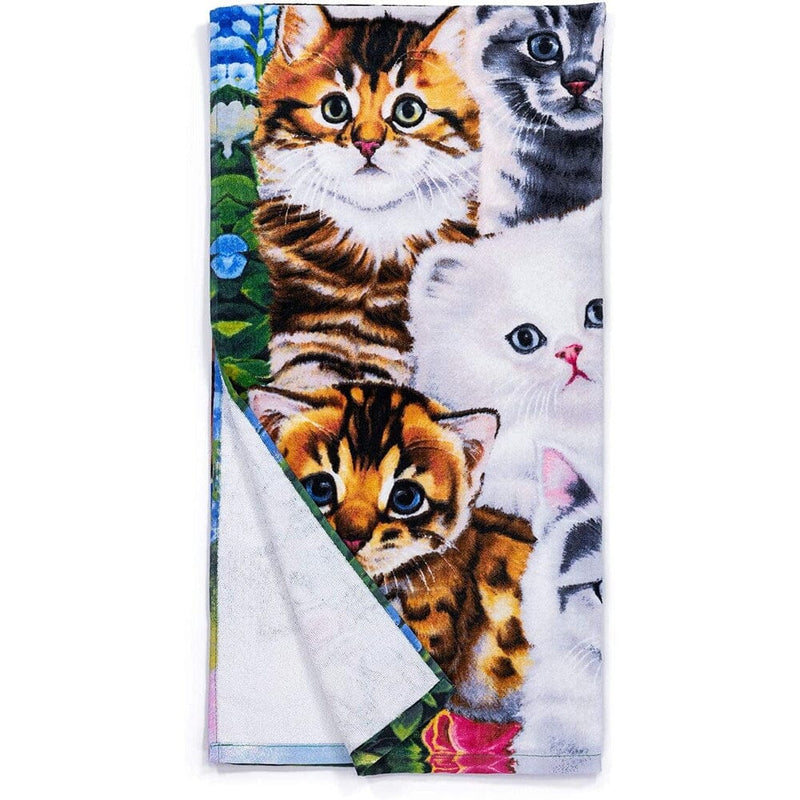 Kitten Collage Super Soft Plush Cotton Beach Bath Pool Towel by Jenny Newland-Dawhud Direct-RoomDividersNow