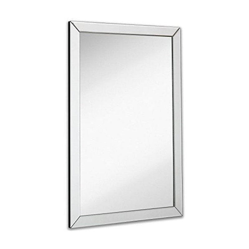 Large Flat Framed Wall Mirror with 2 Inch Mirror Frame-Hamilton Hills-RoomDividersNow