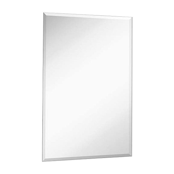 Large Frameless Mirror- 22" x 30" inch Premium Rectangle Beveled Mirror-Hamilton Hills-RoomDividersNow