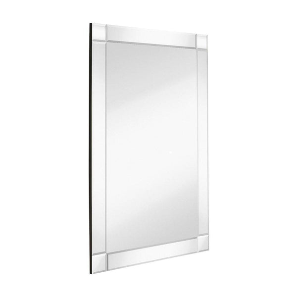 Large Squared Corner Beveled Mirror on Mirror Frame-Hamilton Hills-RoomDividersNow