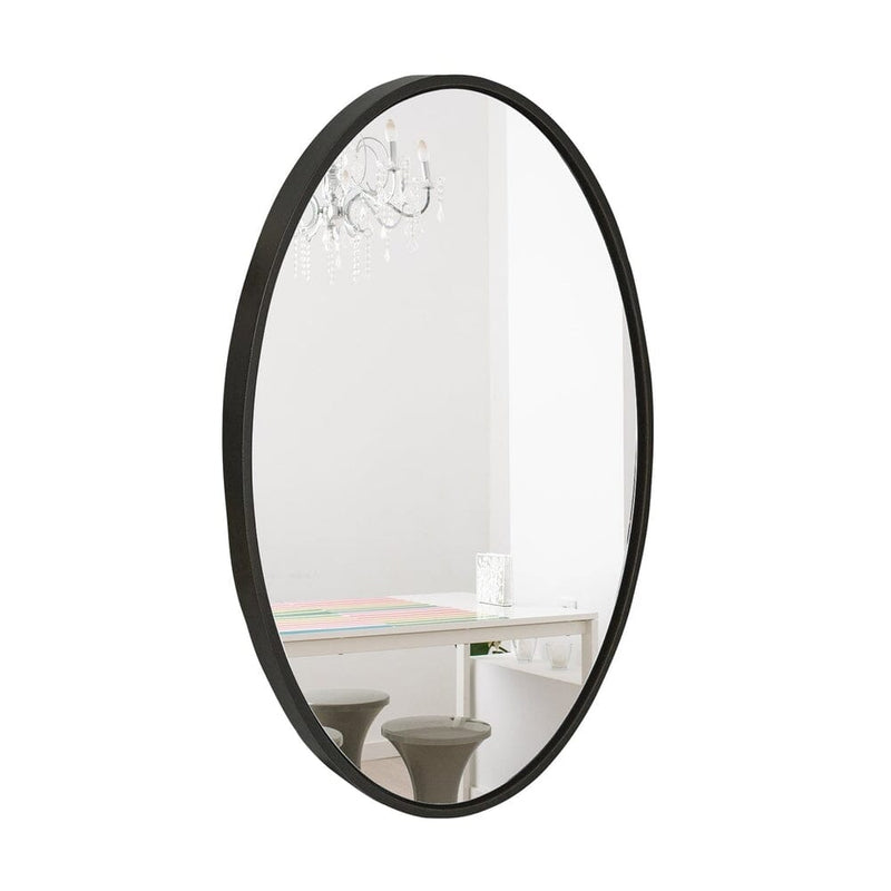 Modern Oval Frame Wall Mirror-Hamilton Hills-RoomDividersNow