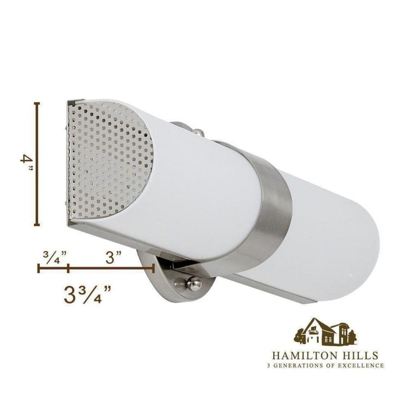Modern Transitional Frosted Bathroom Light-Hamilton Hills-RoomDividersNow