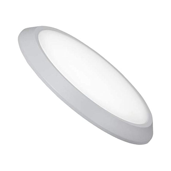 New Round Smart Flush Ceiling Light LED Disc Shaped 12" White-Hamilton Hills-RoomDividersNow