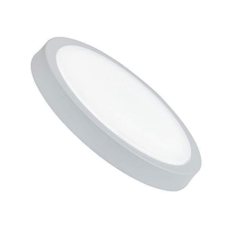 New Round Smart Flush Ceiling Light LED Puck Shaped 12" White-Hamilton Hills-RoomDividersNow