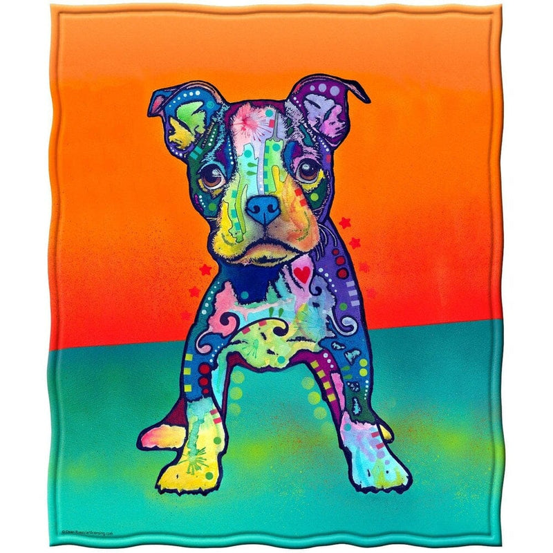 On My Own Puppy Super Soft Plush Fleece Throw Blanket by Dean Russo-Dawhud Direct-RoomDividersNow