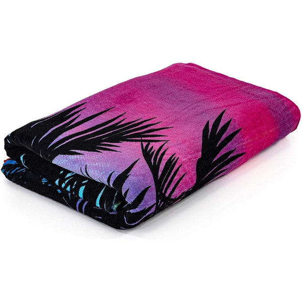 Palm Tree Sunset Super Soft Plush Cotton Beach Bath Pool Towel-Dawhud Direct-RoomDividersNow