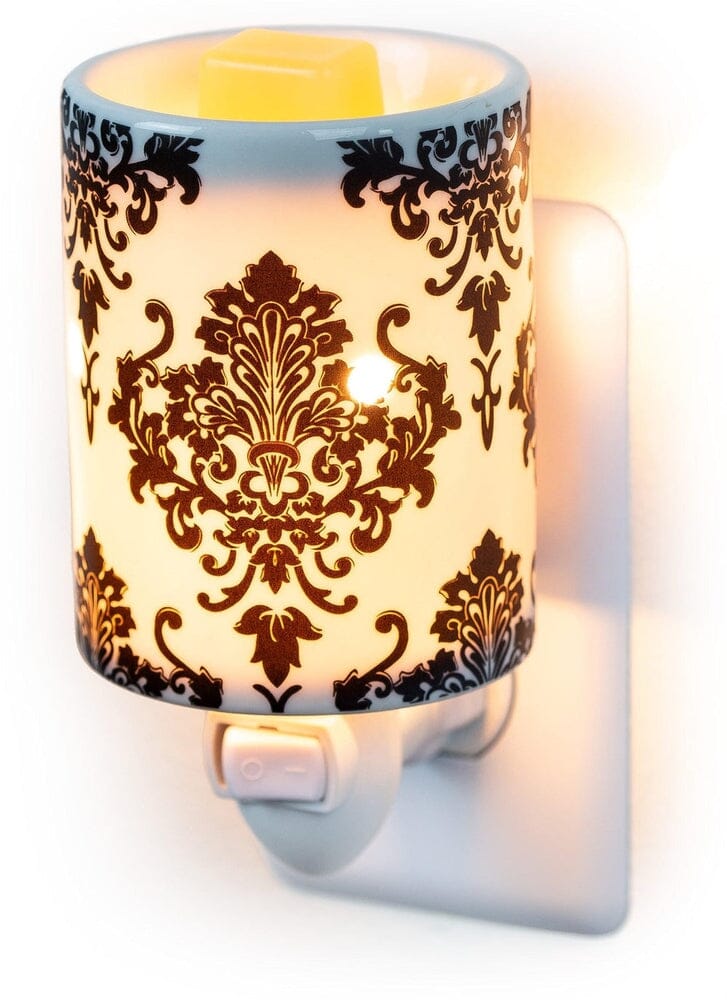 Plug-In Fragrance Wax Melt Warmer (Damask)-Dawhud Direct-RoomDividersNow