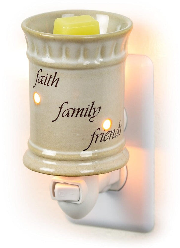 Plug-In Fragrance Wax Melt Warmer (Faith Family Friends)-Dawhud Direct-RoomDividersNow