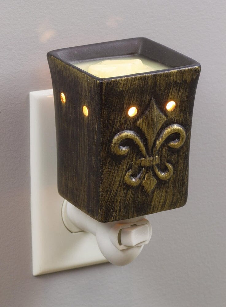 Plug-In Fragrance Wax Melt Warmer (Fleur-de-lis)-Dawhud Direct-RoomDividersNow
