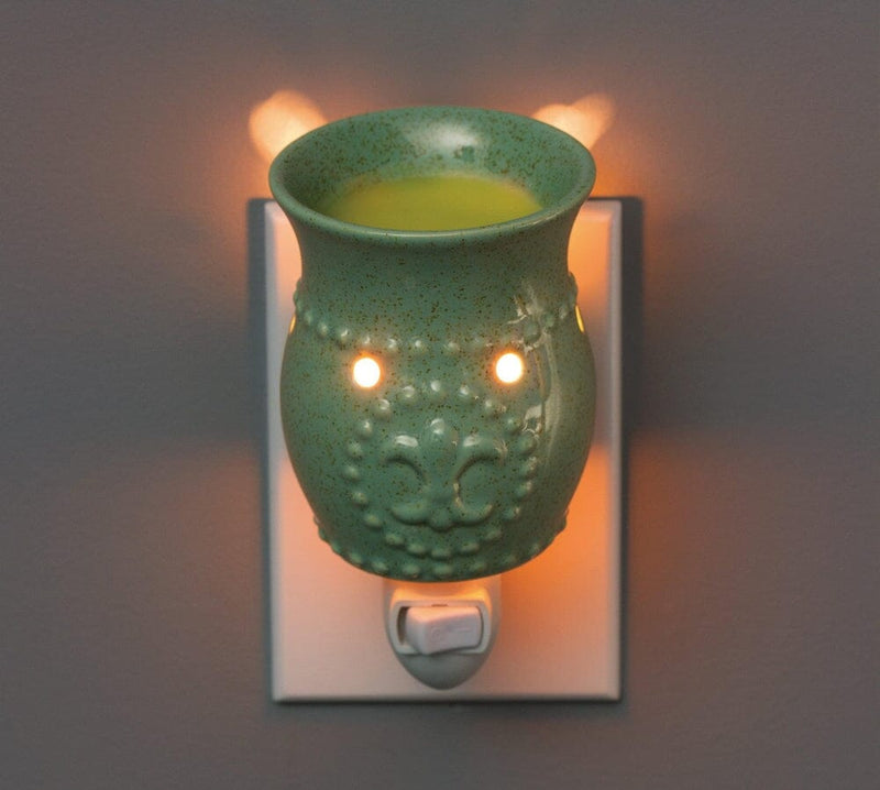 Fleur De Lis Ceramic Candle Warmer Electric with Safety Timer | Automatic  Plug in Fragrance Warmer for Scented Wax Melts, Cubes, Tarts | Air  Freshener