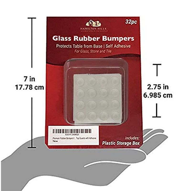 Premium Rubber Bumpers for Glass Stone Tile & Drawers-Hamilton Hills-RoomDividersNow