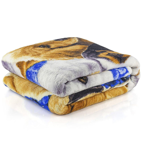 Puppy Collage Super Soft Plush Fleece Throw Blanket by Jenny Newland-Dawhud Direct-RoomDividersNow