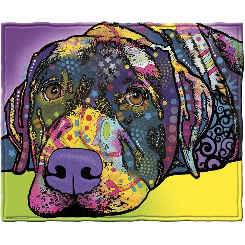 Savvy Lab Super Soft Plush Fleece Throw Blanket by Dean Russo-Dawhud Direct-RoomDividersNow