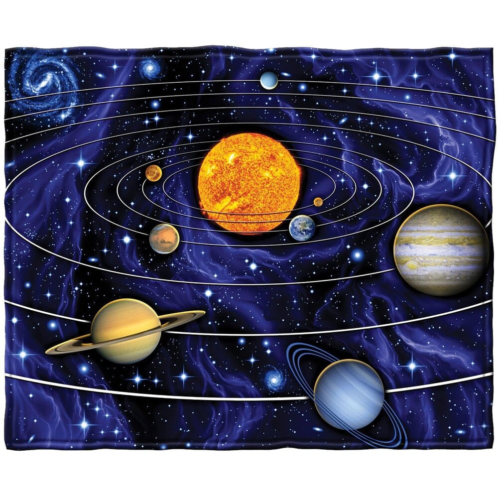 Solar System Super Soft Plush Fleece Throw Blanket-Dawhud Direct-RoomDividersNow