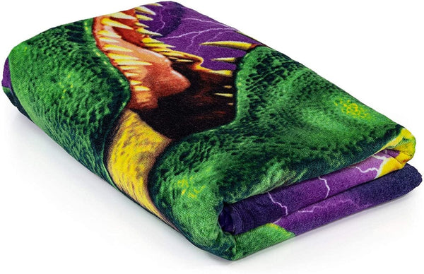 T-Rex Super Soft Plush Cotton Beach Towel-Dawhud Direct-RoomDividersNow