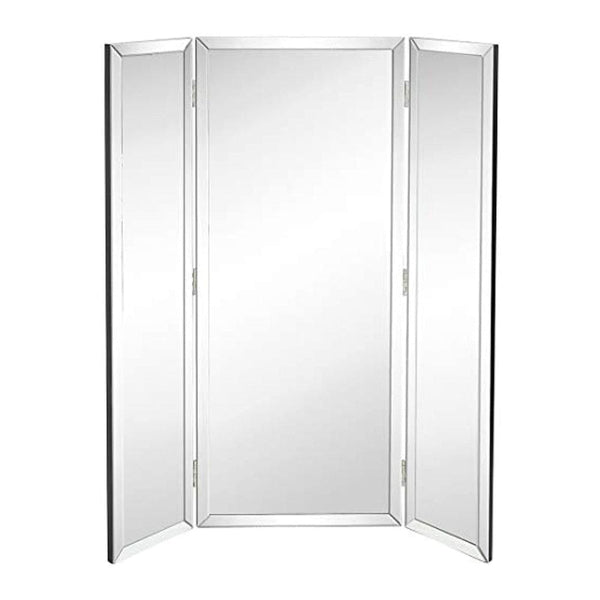 Tall Full Length Trifold Mirror 40" x 48"-Hamilton Hills-RoomDividersNow