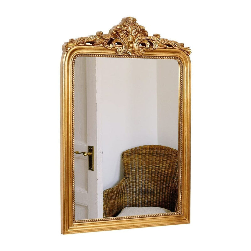 Top Gold Baroque Wall Mirror-Hamilton Hills-RoomDividersNow